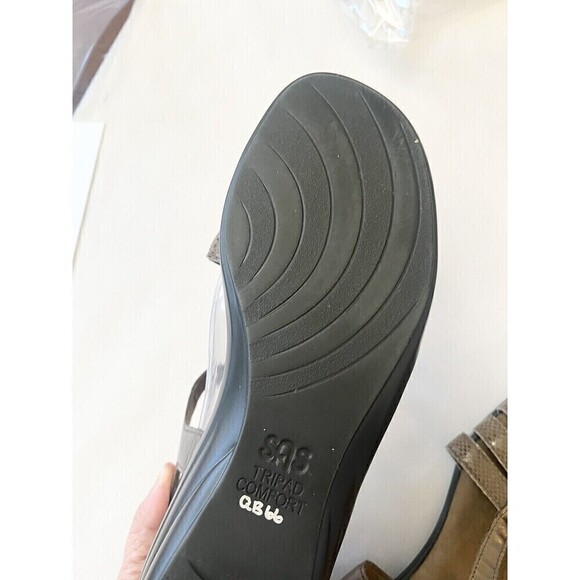 SAS Capri T Strap Sandals Size 10 Leather Classic Comfort Arch Support USA Made - Picture 10 of 10